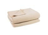 Zoeppritz Fleecedecke Soft Fleece, Beige, Textil, 160x200 cm, Kettelrand, Wohntextilien, Decken, Fleecedecken
