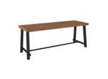 Ambia Garden Gartentisch, Akazie, Holz, Metall, Akazie, massiv, rechteckig, eckig, 70x76x200 cm, Bsci, FSC 100%, Gartenmöbel, Gartentische, Gartentische