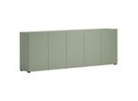 Sideboard Mister, Grün, Kunststoff, 3 Fächer, 225x79x38 cm, Typenauswahl, Beimöbel erhältlich, stehend, Wohnzimmer, Kommoden & Sideboards, Sideboards