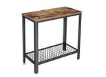 Boxxx Beistelltisch, Braun, Schwarz, Metall, Holzwerkstoff, rechteckig, eckig, 60x60x30 cm, einfacher Aufbau, Wohnzimmer, Wohnzimmertische, Beistelltische, Beistelltische Metall