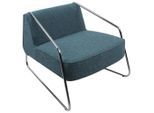 Livetastic Designsessel, Blau, Metall, 62x85x65 cm, Wohnzimmer, Sessel, Sonstige Sessel