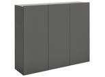 Hom`in Schuhschrank, Anthrazit, Holzwerkstoff, 12 Fächer, 120x100x34 cm, Typenauswahl, hängend, Garderobe, Schuhaufbewahrung, Schuhschränke
