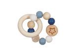 Goki Wooden Gripping Ring Star Blue