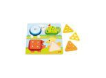Goki Wooden Colors and Shapes Sorting Board Animal 12 pcs.