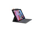 Logitech Slim Folio iPad 10.2" (7th gen) - DE - Tastatur & Folio-Set - Deutsch - Grau
