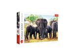 Trefl Puzzle - African elephants (1000 pieces) Boden