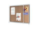 Nobo Premium Plus Schaukasten für den Innenbereich 8 x A4, Kork, Schiebetür