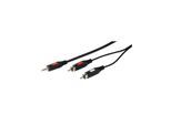 Vivanco Audio Cable 1x3.5mm / 2xRCA 5m Black