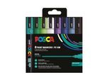 POSCA marker sæt PC-5M 8 ass. Cool colors