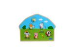 Barbo Toys Peppa Pig Wooden Peg Puzzle - Play