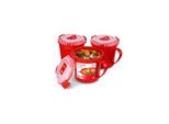 Sistema 656ml Medium Soup Mug 3 Pack