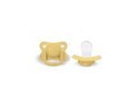 Filibabba Pacifiers 2-pack - Pale banana +6 months