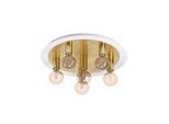 EGLO PASSANO DECKENLEUCHTE 5L WEISS/GOLD