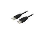 Deltaco USB2-101S - USB extension cable - USB to USB - 10 cm