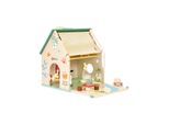 Classic World Wooden Dollhouse with Garden 10 pcs