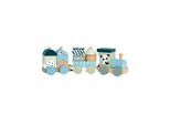 Eichhorn Wooden Block Train Panda 16 pieces.