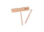 Classic World Wooden Tone Block with Handle and Stick