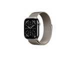 Apple Watch Series 11 GPS + Cellular 46mm Natural Titanium Case with Natural Milanese Loop - M/L