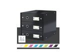 Leitz Click & Store WOW Schubladenset (3 Schubladen) Schwarz