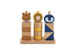 Trixie Baby Wooden Stacking Blocks Wild Animals 16pcs.