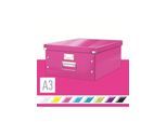 Leitz Click & Store WOW Aufbewahrungs- und Transportbox Groß (Für A3) Pink