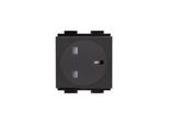 Crestron Electronics Crestron FT2A-PWR-UK series FT2A-PWR-UK-1-BASIC - power socket mechanism - 1 power socket - black