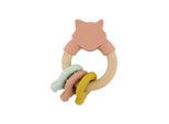 Trixie Baby Wooden Silicone Activity Ring - Mrs. Cat