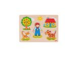 Goki Wooden Knob Puzzle 5 pcs.