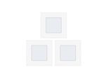 EGLO FUEVA 1 EINGEBAUT. SET 3X2.7W 3X300LM 85X85 WEISS