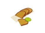 Goki Bread Board with Sandwiches Wood