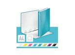 Leitz Ringbinder WOW Laminated A4+ 4DR/25mm Ice blue