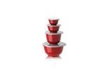 Rosti - Margrethe Bowls - Set of 4 + Lids (Red)