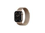 Apple Watch Series 11 GPS + Cellular 42mm Gold Titanium Case with Gold Milanese Loop
