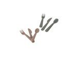 Dantoy - Cutlery set Mocha/Olive green 6 pcs.