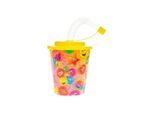 LG-Imports - Cup with Lid and Straw Smiley Face 12pcs.