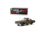 Greenlight 1:18 Scale Diecast for 1977 Plymouth Fury US Army Police Model Car Army Green