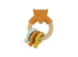 Trixie Baby Wooden Silicone Activity Ring - Mr. Fox