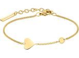 Armband LIEBESKIND BERLIN "Schmuck Geschenk Edelstahl Armkette Herz", gold (gelbgoldfarben), Armbänder, Damen, 20cm, Edelstahl, Armband