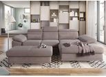 Ecksofa SIT & MORE "Cabrio L-Form, B: 295 cm, mit Sitztiefen-, Arm- & Kopfteilverstellung", braun (savannah), B:295cm H:87cm T:180cm, 100% Polyester, Sofas, Ecksofa, 2 Nierenkissen, Federkern, optional Bettfunktion und Stauraum