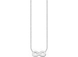 Kette mit Anhänger THOMAS SABO "Infinity-Anhänger" Gr. 45, silber (silberfarben), Halsketten, Damen, 45, Silber 925 (recycelt)