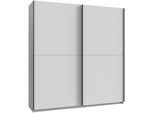 Kleiderschrank WIMEX "Mugano, B/T/H 135 oder 180/65/198cm, Made in Germany", weiß (weiß, griffe schwarz), B:180cm H:198cm T:65cm, Holzwerkstoff, Schränke, Kleiderschrank, 2 Schwebetüren mit oder ohne Spiegel, Metallgriffe