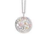 Kette mit Anhänger ENGELSRUFER "Kette Lebensbaum", rosa (silberfarben, goldfarben, roségoldfarben), Halsketten, Damen, Silber 925 (Sterlingsilber), L: 50