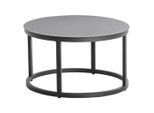 Loungetisch , Anthrazit , Metall , rund , Flachrohr, rund , 60x36x60 cm , wetterbeständig , Gartenmöbel, Gartentische, Loungetische