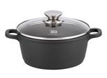 Kochtopf ELO "Alucast", schwarz, H:9cm Ø:20cm, Töpfe, Kochtopf, Induktion