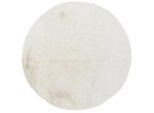 Hochflorteppich , Weiß , Kunststoff , Uni , rund , Teppiche und Böden, Teppiche, Hochflorteppiche & Shaggys
