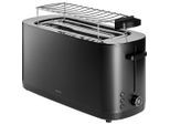 Zwilling Toaster Zwilling Enfinigy, Schwarz, Metall, Brötchenaufsatz, Auftaufunktion, Aufwärmfunktion, Bagel-Funktion, Küchengeräte, Toaster