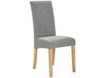 Carryhome Stuhl, Grau, Eiche, Holz, Textil, Eiche, massiv, eckig, 42x95x57 cm, Stoffauswahl, Esszimmer, Stühle, Esszimmerstühle, Vierfußstühle