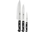 Zwilling Messerset Zwilling® Gourmet, Kunststoff, 3-teilig, rostfrei, Kochen, Küchenmesser, Messersets