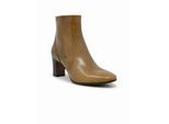 Mara Bini Stiefel - Brown Leather Gina Ankle Boots - Gr. 38 (EU) - in Braun - für Damen