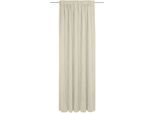 Vorhang ADAM "Casket Valdelana" Gr. 2, beige (natur), B:142cm H:175cm, Jacquard, Baumwolle, Gardinen, aus 100% Bio-Baumwolle